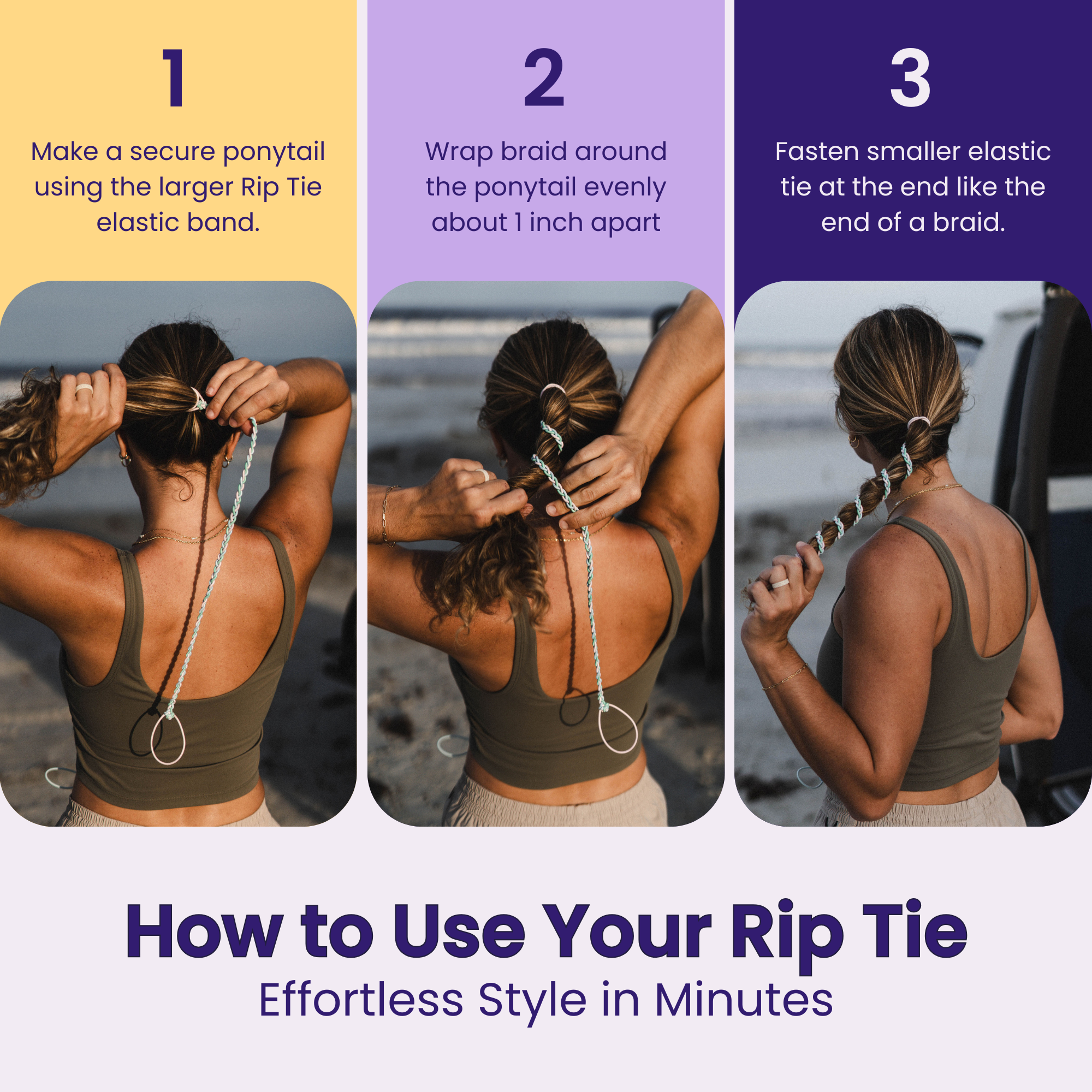 Rip Tie Tangle Free Hair Tie - Shark Tank Bundle