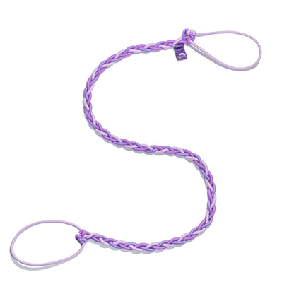 purple wrap around ponytail holder